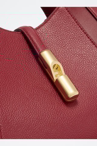 Leren Handtas Goccia - Rood