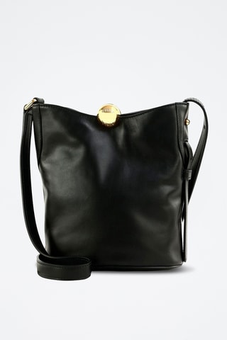 Leren buideltas Sfera Soft Mini Bucket - Zwart