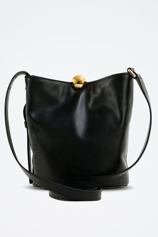 Leren buideltas Sfera Soft Mini Bucket - Zwart