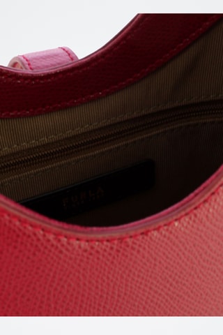 Leren Handtas Iride Mini Hobo- Bordeauxrood