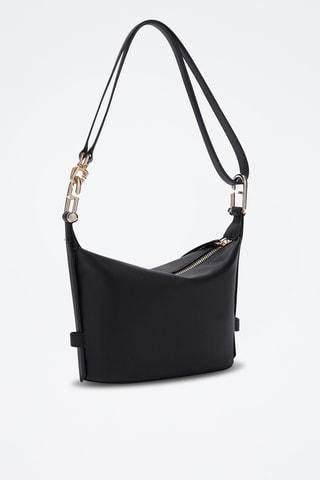 Leren Handtas Nuvola Mini - Zwart