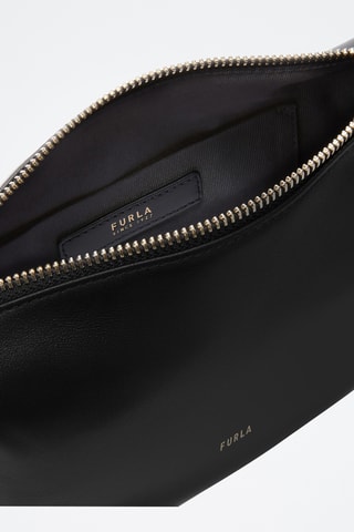 Leren Handtas Nuvola Mini - Zwart