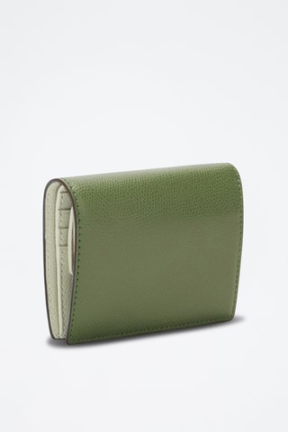 Leren Portefeuille Camélia S - Olijfgroen