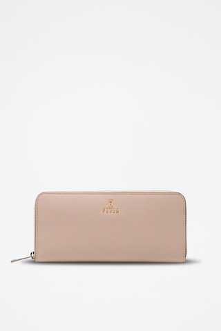 Leren Portefeuille Camélia L - Beige