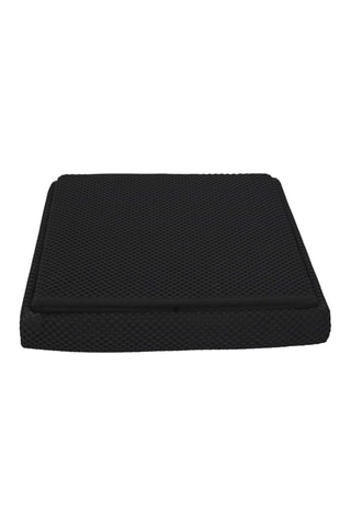 Opbergpoef Atome - Zwart - Polyester