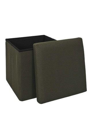 Opbergpoef Atome - Groen - Polyester