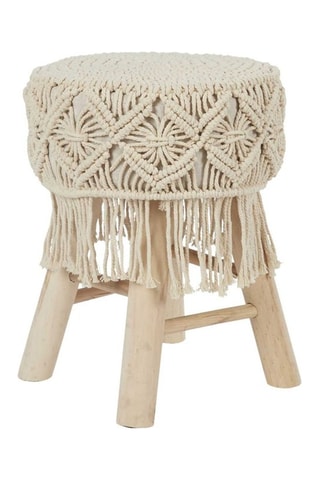 Kruk Boho Beige en Naturel
