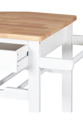Houten Roltafel Wit