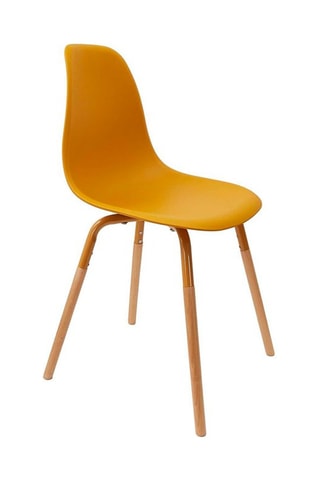 2 Stoelen Mosterdgeel