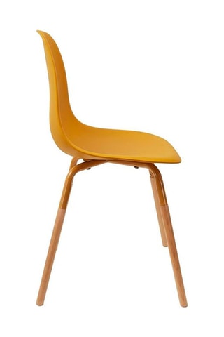 2 Stoelen Mosterdgeel