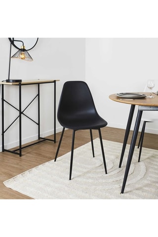 6 Stoelen Gustav - Zwart
