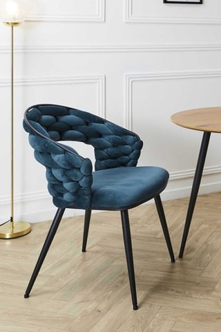 2 Stoelen - Pauwblauw