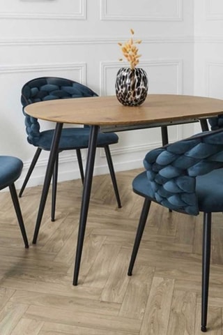 2 Stoelen - Pauwblauw