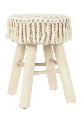Houten Kruk Pampa 
Beige
