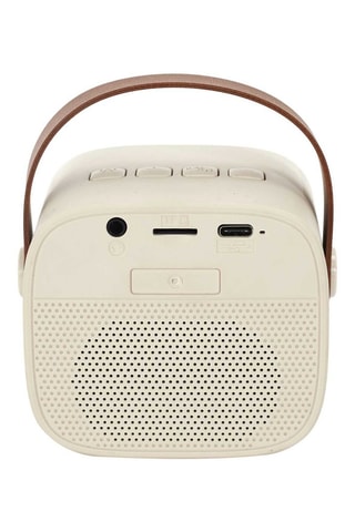 Draadloze Microfoon en Speaker voor Karaoke - Beige