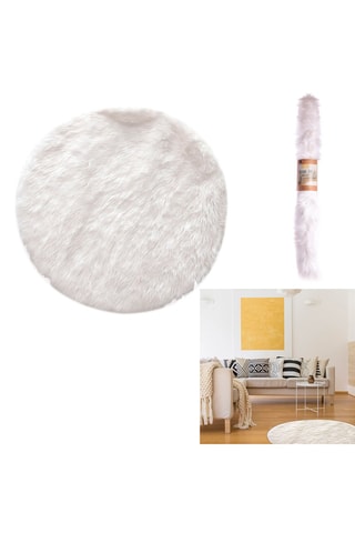 Vloerkleed Wit - 115 cm
