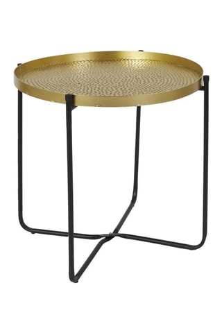 Bijzettafel Alia - Goudkleurig en Zwart