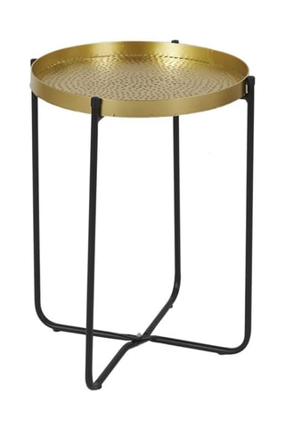 Bijzettafel Alia - Goudkleurig en Zwart