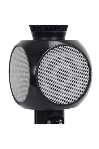 Draadloze Led karaoké microfoon  Zwart