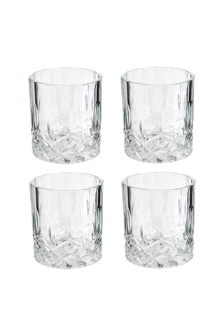 Whiskyfles en 4 Glazen  93 cl