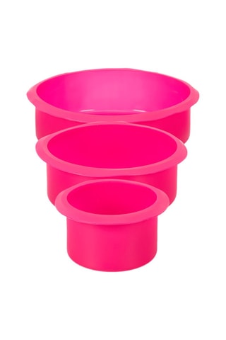 3 Siliconen Taartvormen Willekeurige Kleur - 7,5/13/18 cm