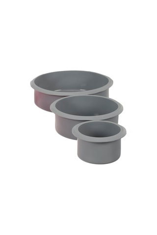 3 Siliconen Taartvormen Willekeurige Kleur - 7,5/13/18 cm