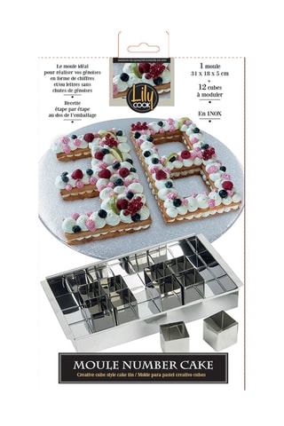 Cakevorm en 12 Blokjes 13-delig