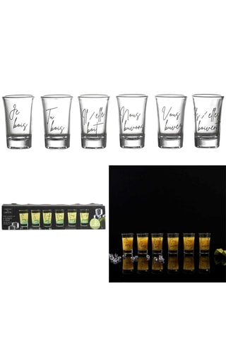 6 shotglazen 4,5 cl