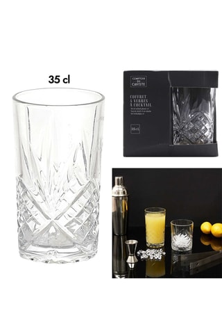 4 Cocktailglazen 35 cl