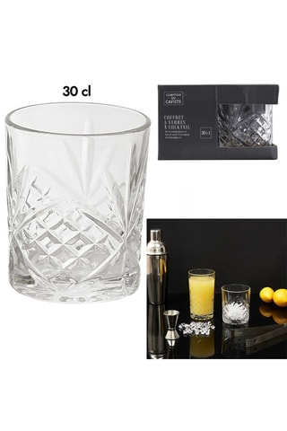 4 Cocktailglazen 35 cl
