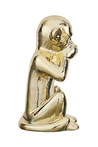 Beeldje Aap  Goudkleurig - 30 cm