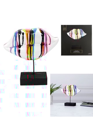 Beeld Mond Multicolor 20 cm