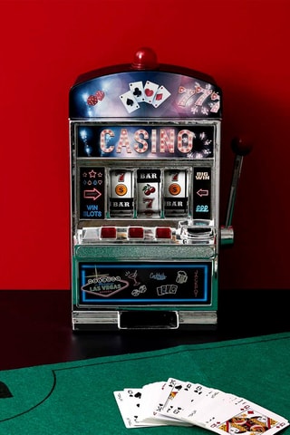 Spaarpot Gokautomaat Zwart en Rood