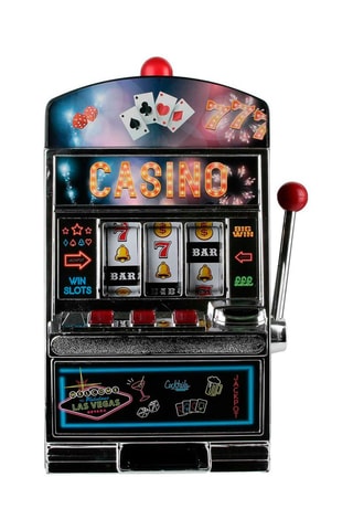 Spaarpot Gokautomaat Zwart en Rood