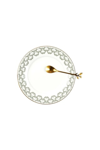 4 Koffielepels Feuille Goudkleurig
