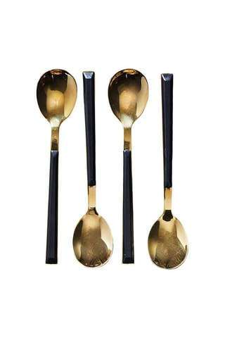 4 Roestvrijstalen Dessertlepels