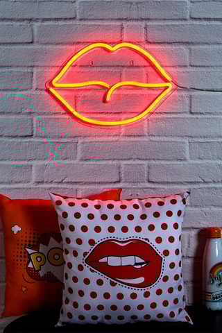Neonlamp Mond Wit