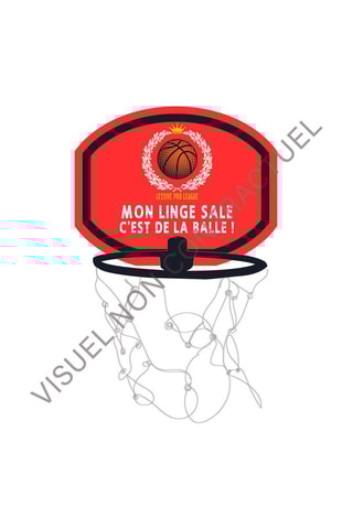 Wasmand Basket Ball Rood