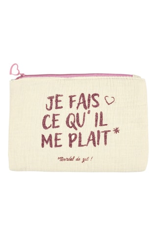 Clutch - Ecru en Roze