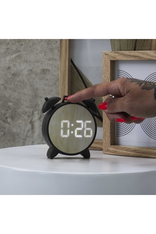 LED-horloge - Zwart