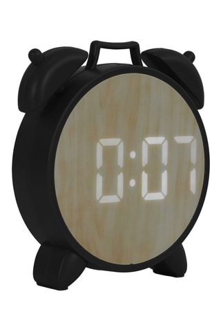LED-horloge - Zwart