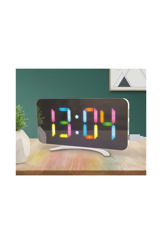 LED-wekker - 16 x 1 x 8 cm 