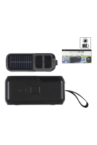 Draadloze Solar Speaker - 5W– Zwart