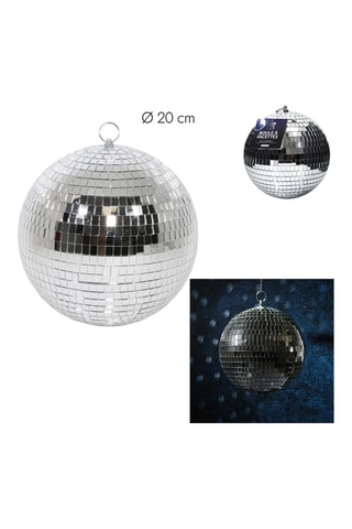 Klassieke Discobal - 20 cm - Zilverkleurig