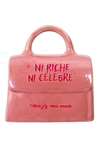 Keramische Spaarpot - Roze - 15 x 16 x 8 cm