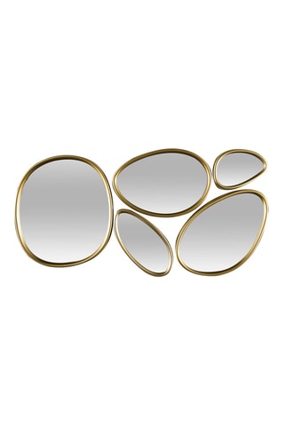 5 Spiegels - 82,8 x 44 x 12,8 cm – Goudkleurig