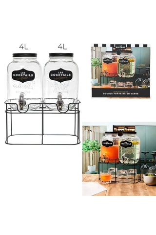 2 Frisdrankdispensers - 4 l