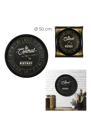 Klok - 50 cm - Zwart