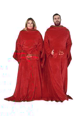 Dubbele Plaid - Rood - 254 x 200 cm