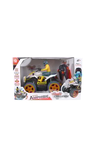 Véhicule amphibie télécommandé   Jaune, bleu et rouge - Dès 6 ans